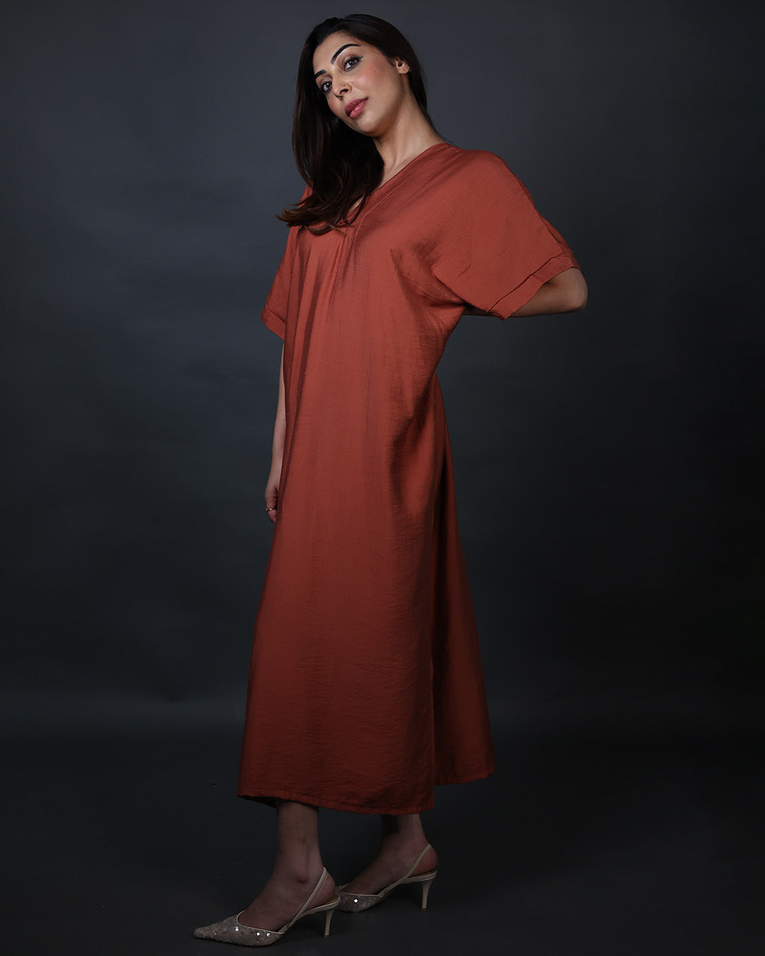 Copper Crush ( Shift Dress )